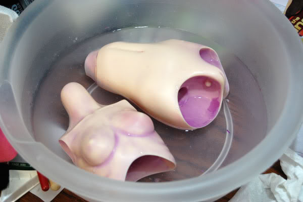 Elfdoll Soah Body Soaking in Windsor & Newton Brush Cleaner and Restorer