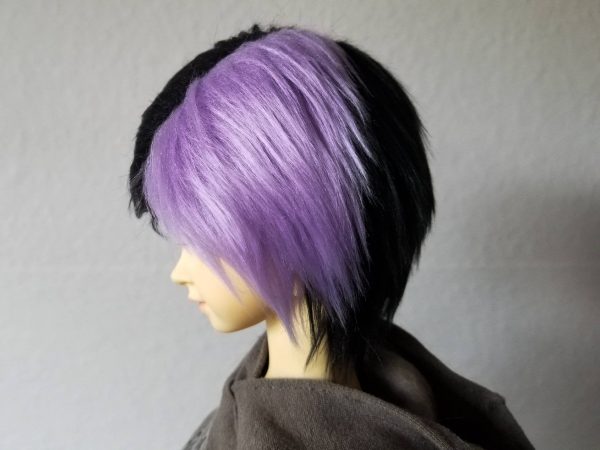 8/9 Black and Purple Wig