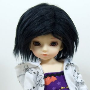 6/7 Black Wig