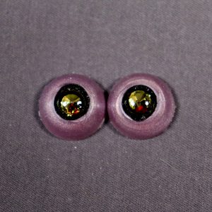 16mm Purple Sclera and Gold Iris Eyes